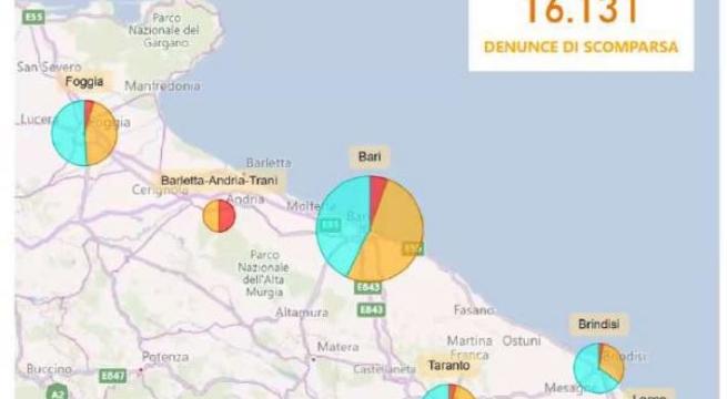 Puglia, 4344 sono le persone scomparse e mai trovate: oltre 80% sono minori 