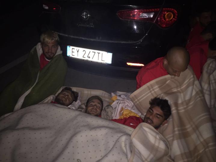 Giocatori del Foggia calcio (foto Evangelista)