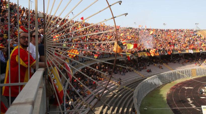 Lo stadio di Via del Mare di Lecce