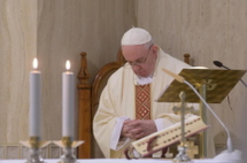 Pope says he is praying for artists