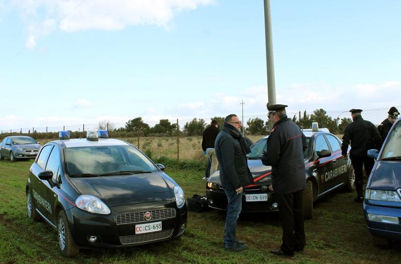 carabinieri a Foggia per morto folgorato