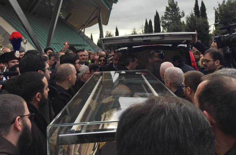 la salma di San Pio trasferita a Roma