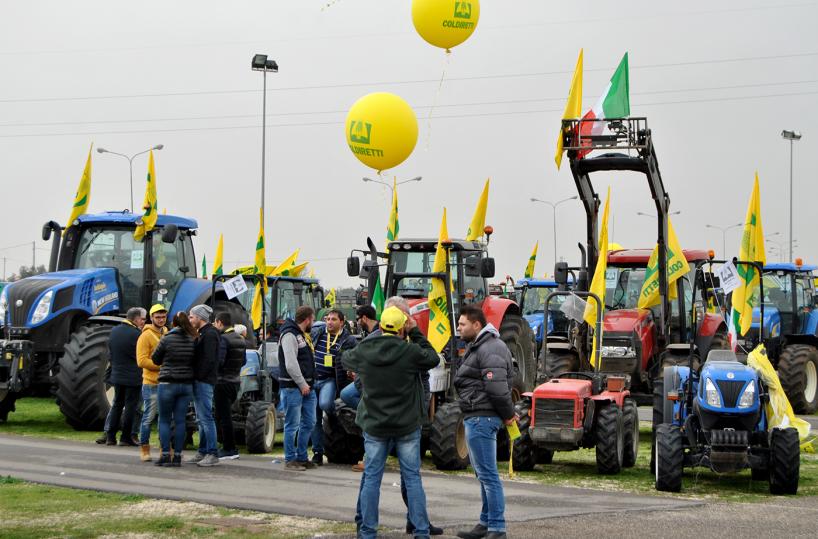 protesta Coldiretti a favore del nostro olio