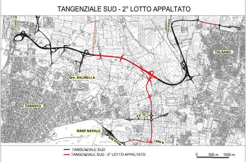 Il cantiere della tangenziale come una discarica abusiva sequestrata l'area a Taranto