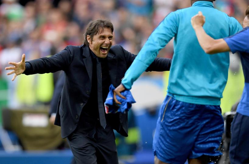 esulta Antonio Conte