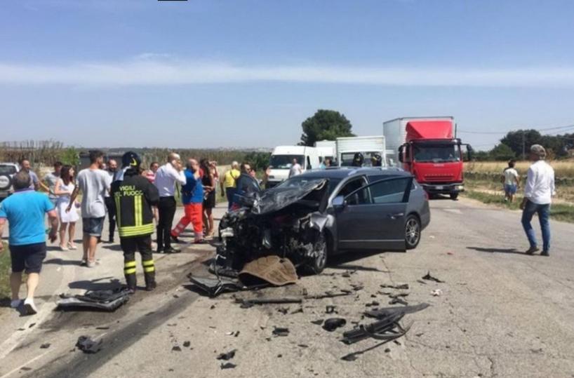 Morta l'andriese feritain un incidente ad Altamura