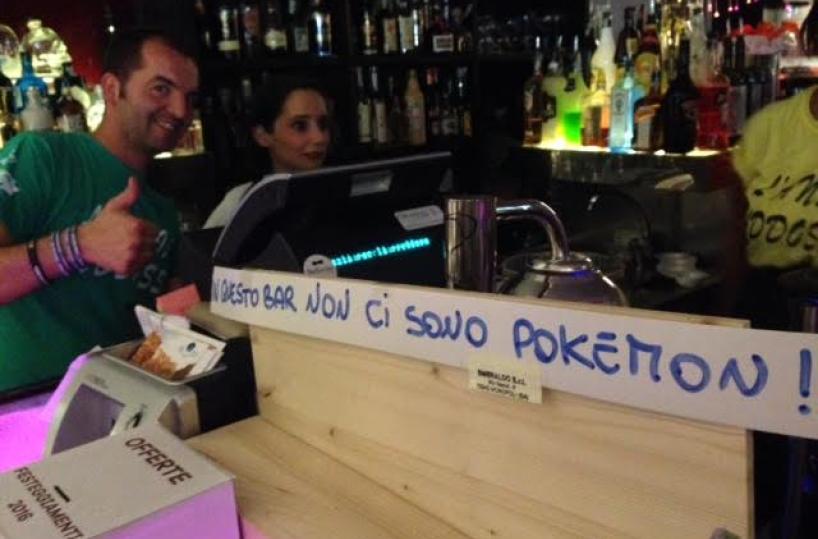 Bari, il barvieta la cacciaai «Pokemon»