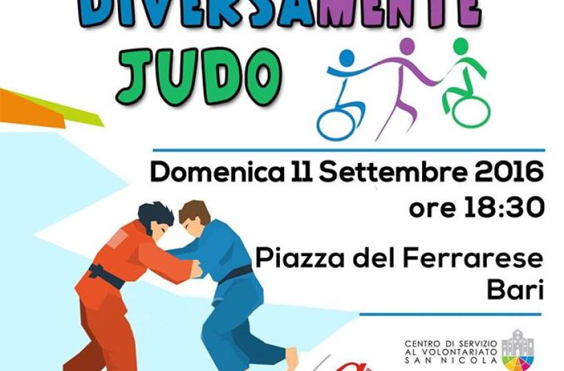 «Diversamente Judo» a Bari domenica 11 settembre