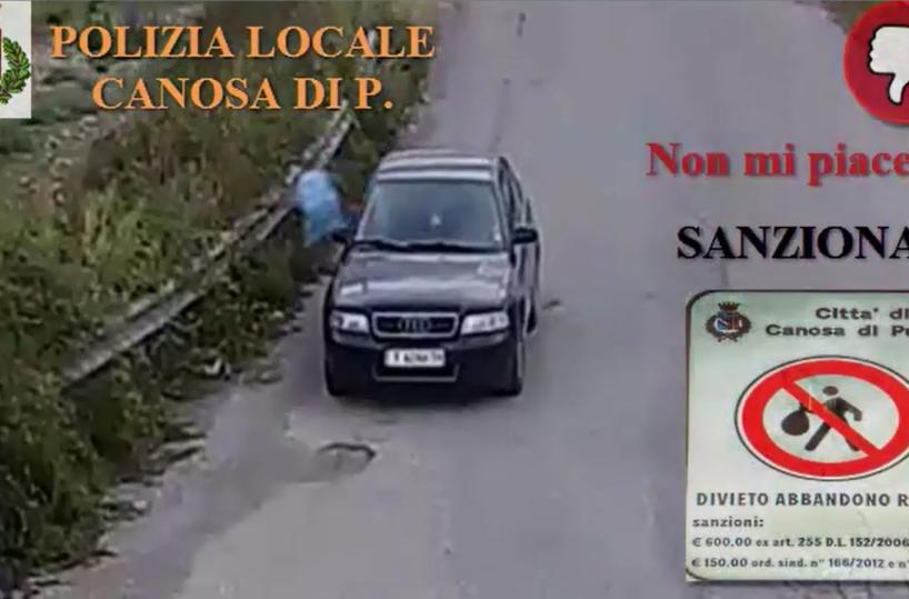 abbandono rifiuti a Canosa