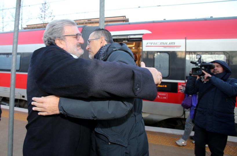 Il nuovo Frecciarossa«unisce» Emiliano e Pittella