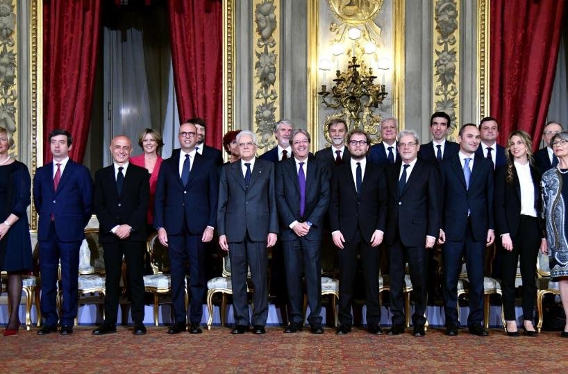 Governo Gentiloni: la lista dei ministri: 18 più il premier