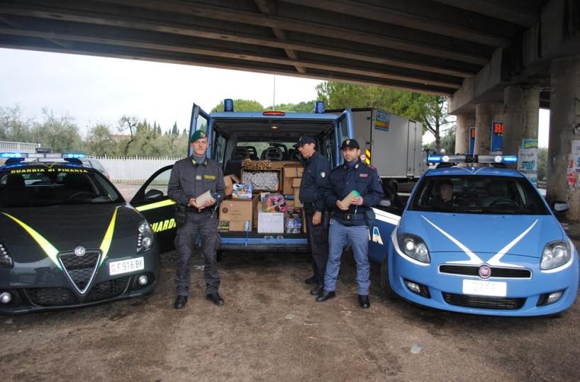 Bombe carte a lanciarazzimaxi sequestro a Barletta