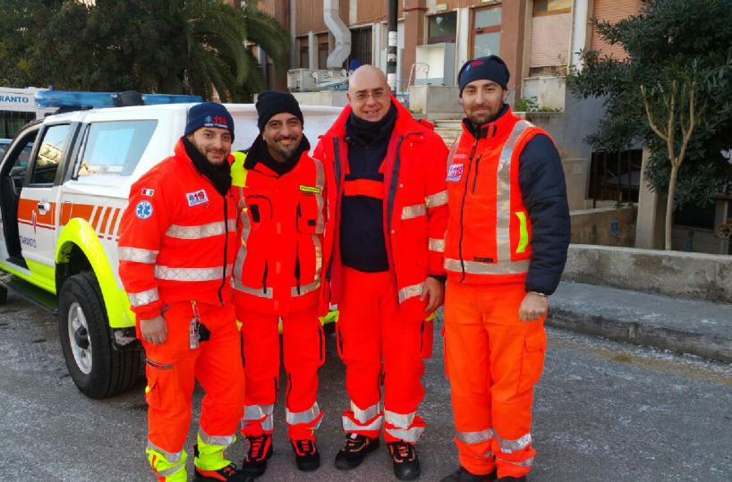 team soccorritori a Ginosa