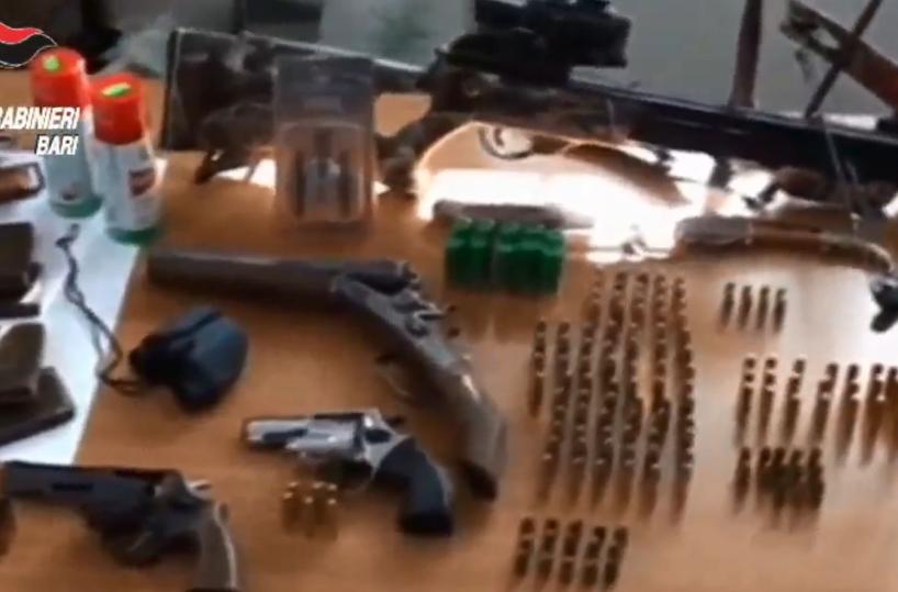 Sgominato il clan Nuzzi di Altamura Sequestrati droga e armi da guerra