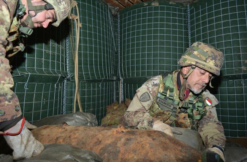 guastatori Foggia rimozione bomba