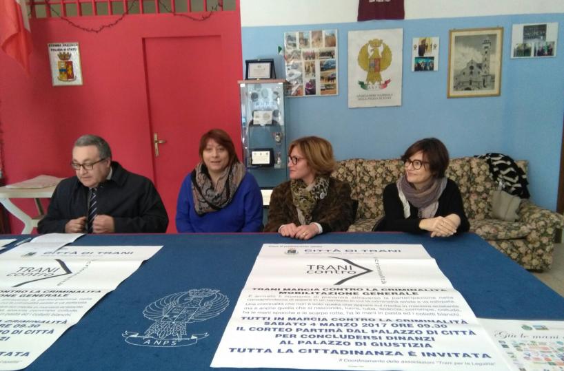 organizzazione marcia legalità a Trani