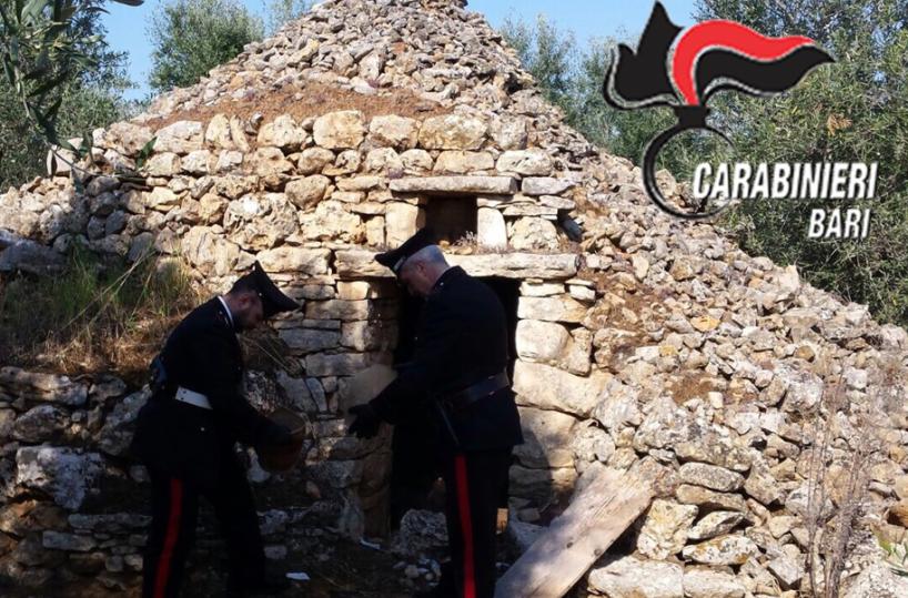 Ruvo, la centrale dello spaccioin un trullo: presa una donna