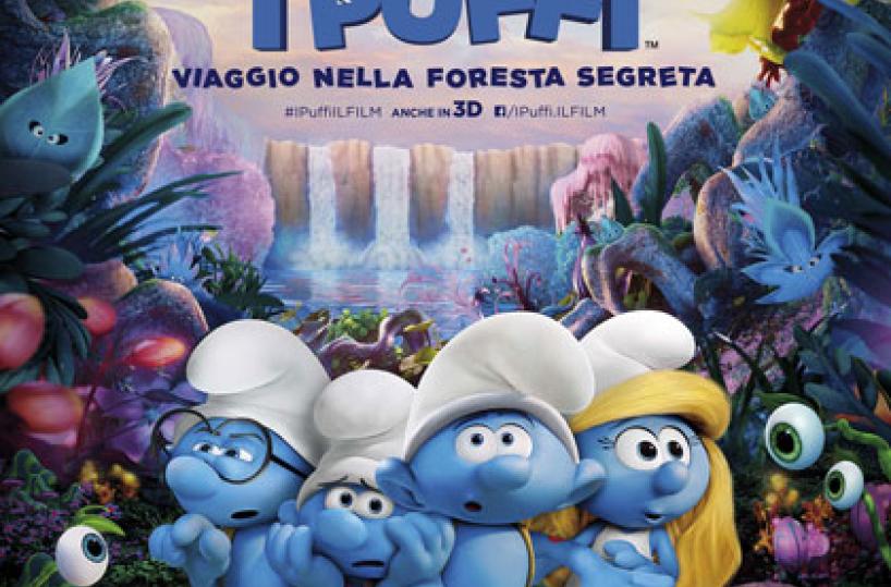 La locandina del film «I Puffi - Viaggio nella foresta segreta»
