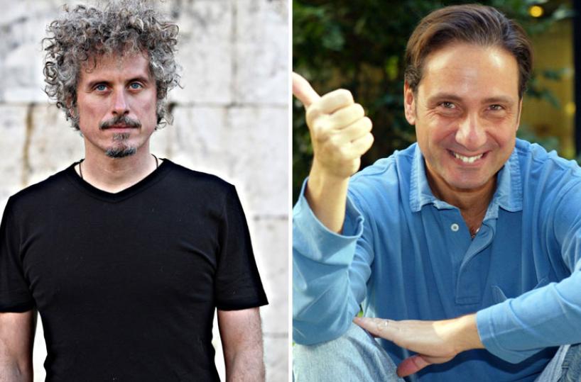 Da sinistra a destra: il musicista Niccolò Fabi e il saggista Mario Tozzi