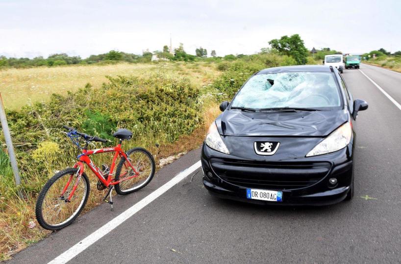 incidente auto bici