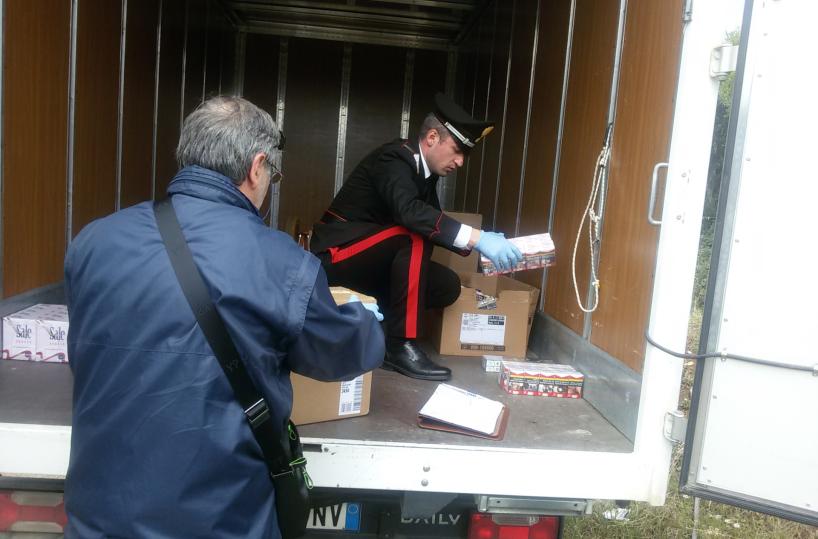 Il furgone assaltato nel Foggiano