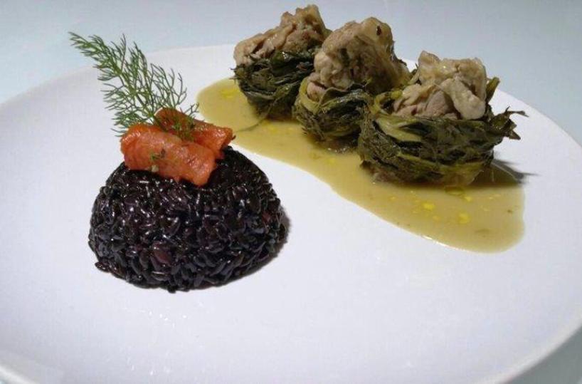 Ricette Puglia - Moderno calariello di agnello e verdure campestri - A cura dello chef Vito Visci