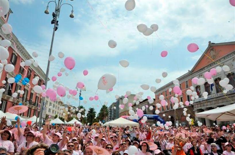 Bari, la corsa delle donnein rosa contro i tumori