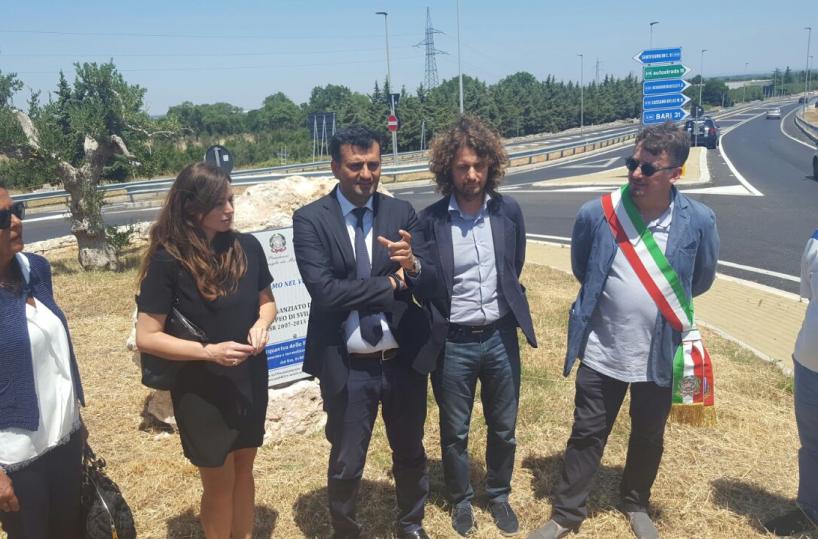 Inaugurato tratto sp 127 da Acquaviva al Miulli