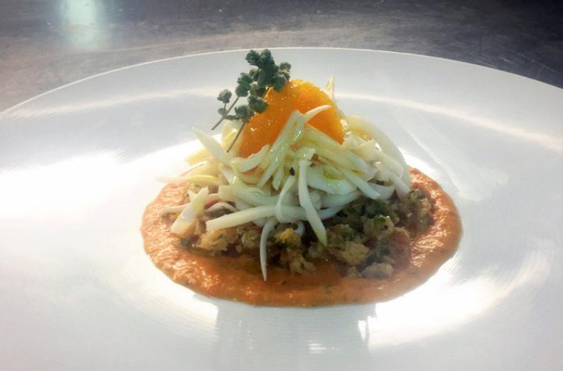 Ricette Puglia - Tagliatella di seppia con panzanella - A cura dello chef Antonio Di Nunno