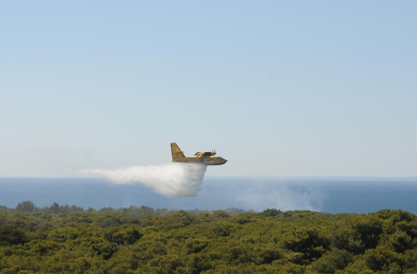 Gallipoli, in fiamme la macchia mediterranea vicino a due hotel