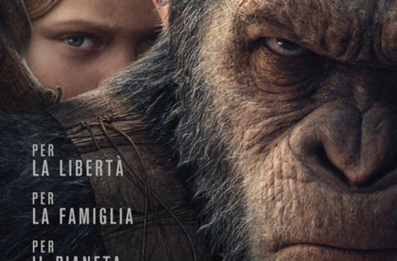 La locandina del film «The War - Il Pianeta delle Scimmie»