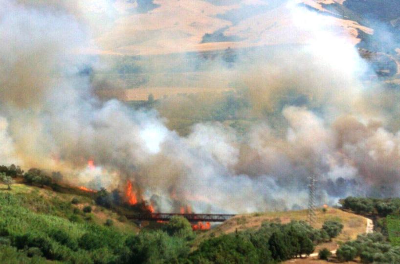incendio in Basilicata