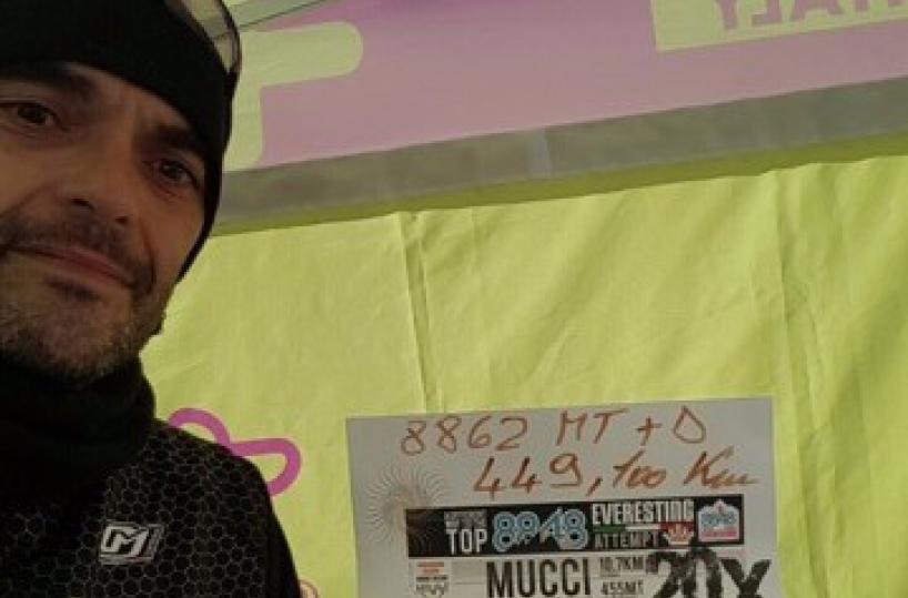 Pedala per 35 ore e percorre449 Km: record di un lucano