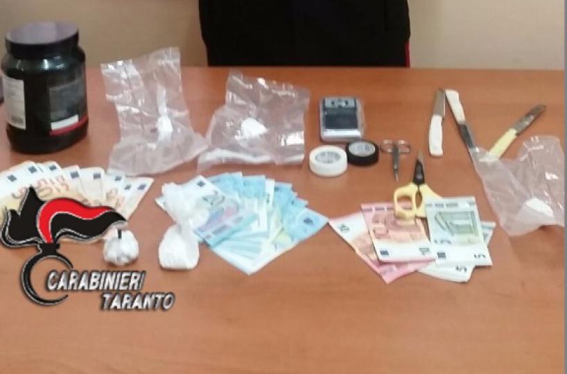 Grottaglie, arrestato 30ennein un trullo 92 grammi di «coca»