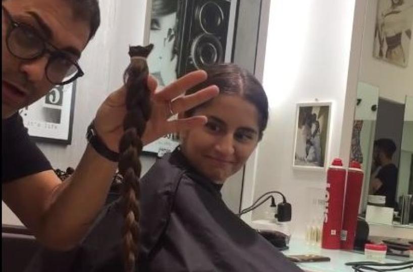 Barletta, si taglia la «coda» di 38 cm e la dona a chi soffre
