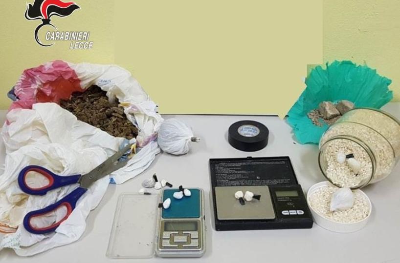 Ugento, bazar della drogain casa: in cella un 39enne