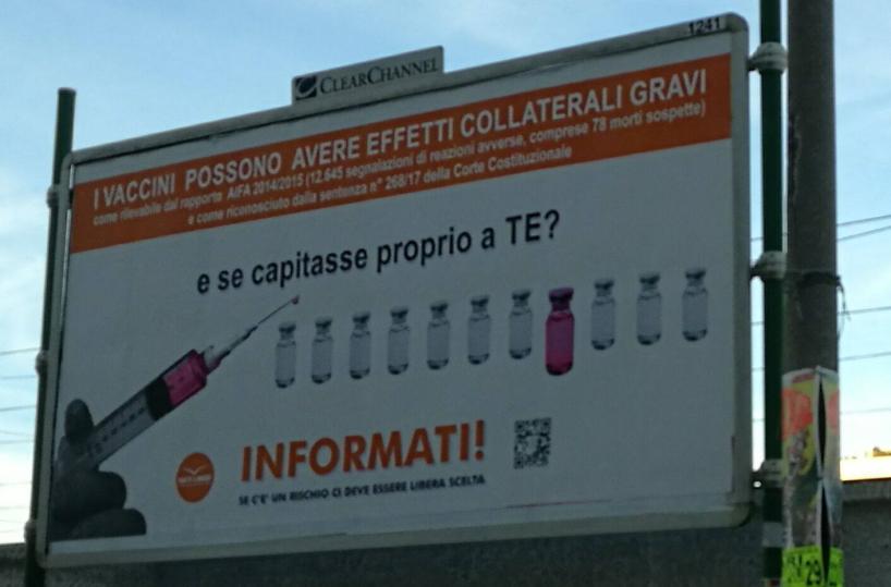 cartellone no vax