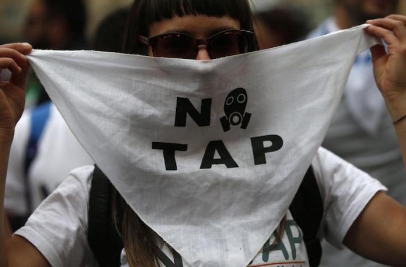 proteste no tap