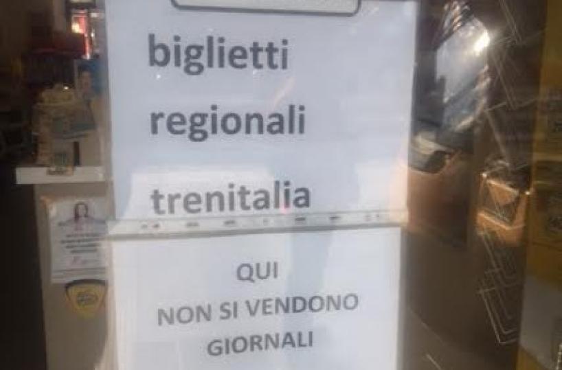 In stazione a Barida mesi senza giornali