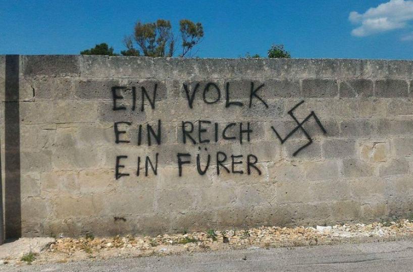 scritta nazista