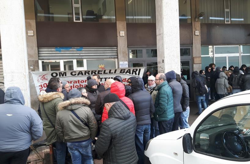 protesta lavoratori ex Om