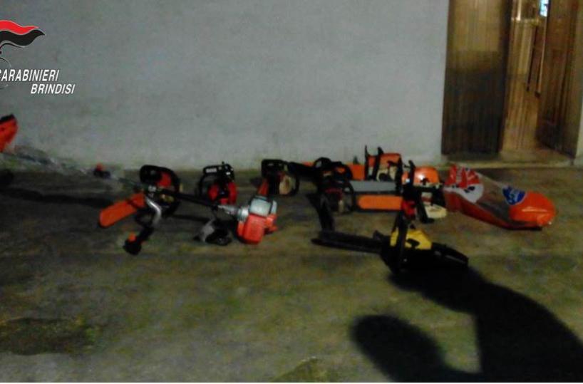 Motoseghe e altra refurtivatenta corrompere i CC