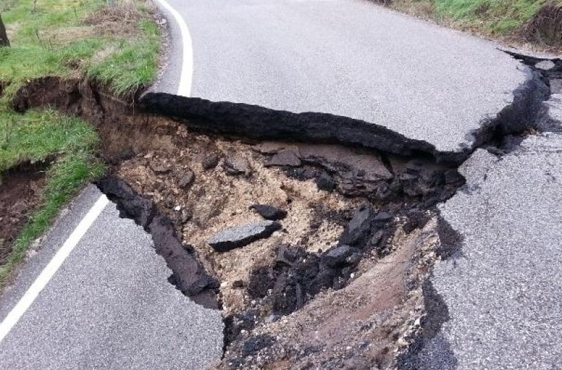 strada dissestata