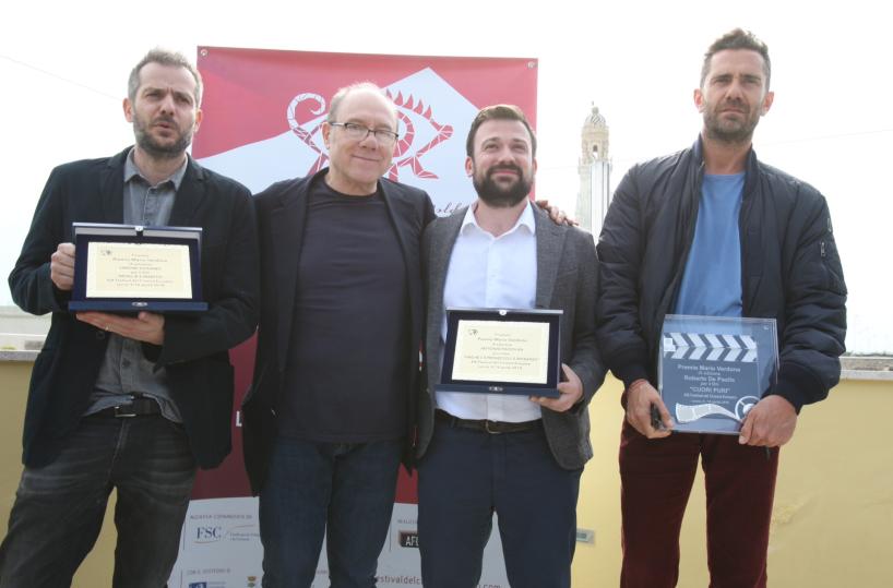 Verdone a Lecce con i vincitori Festival europeo