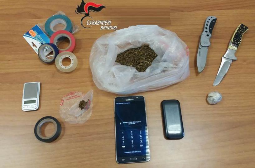 Brindisi, aveva 883 grammidi marijuana: in cella 36enne