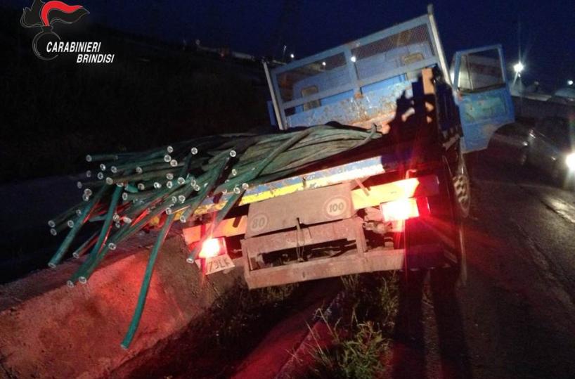 Brindisi, ruba 12 quintali di ramedalla centrale Enel: catturato