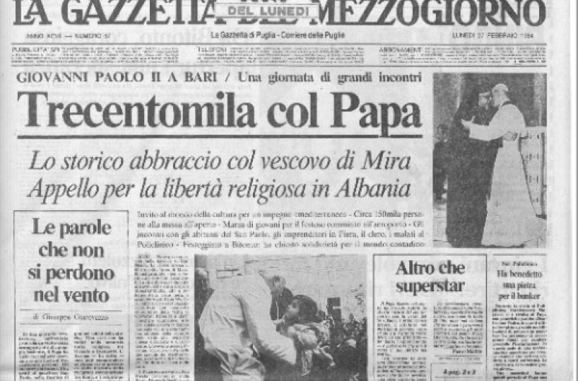 l Medioevo al Terzo Millennioi cinque Papi della storia di Bari
