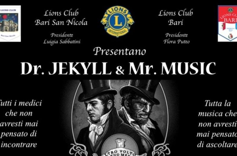 «Dr. Jekyll & Mr. Music», concerto di beneficenza a Bari