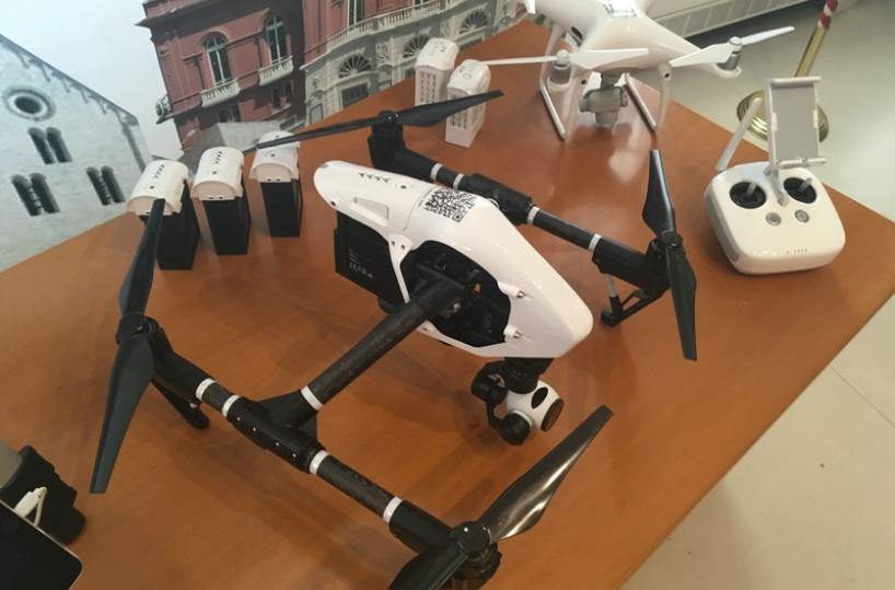 droni per la polizia municipale di Bari
