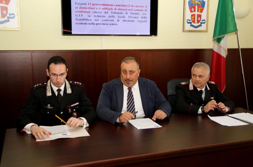 Spaccio nel Tarantinosmantellato clan: 8 arresti